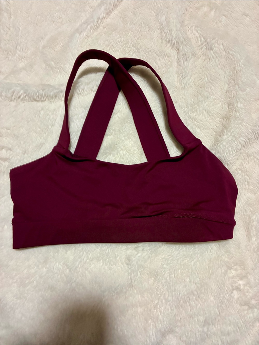 Fila Deep Wine Crossback Sports Bra